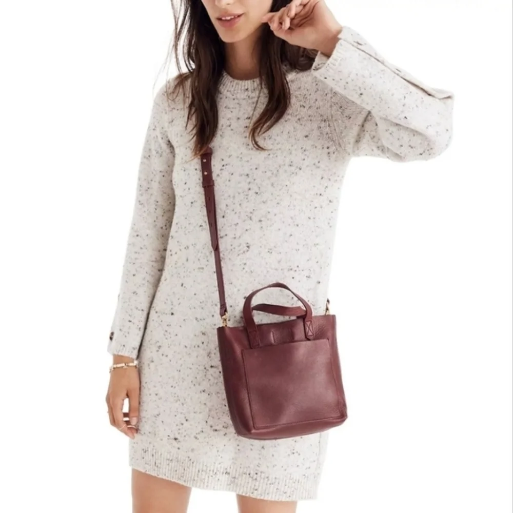 Madewell Donegal Button Sleeve Sweater Dress Long Sleeve Chic Knit Size XS - Picture 7 of 15